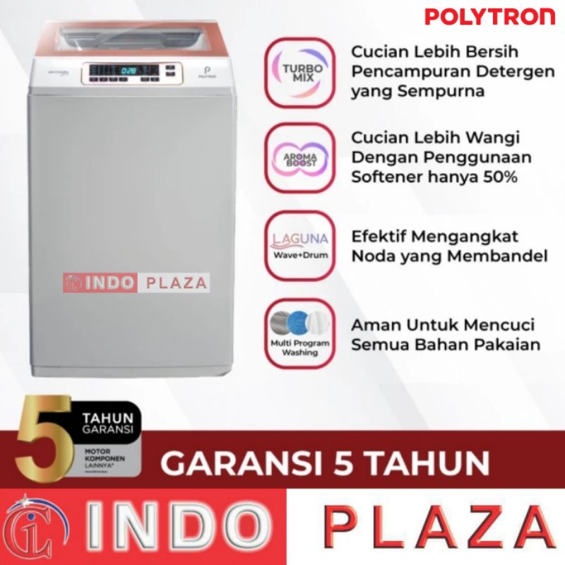 MESIN CUCI POLYTRON 1 Tabung 9 Kg PAW-9028 LAGUNA NEW JAN 2023