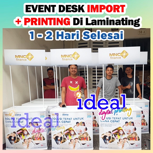 Event desk meja jualan meja promosi meja lipat pvc import