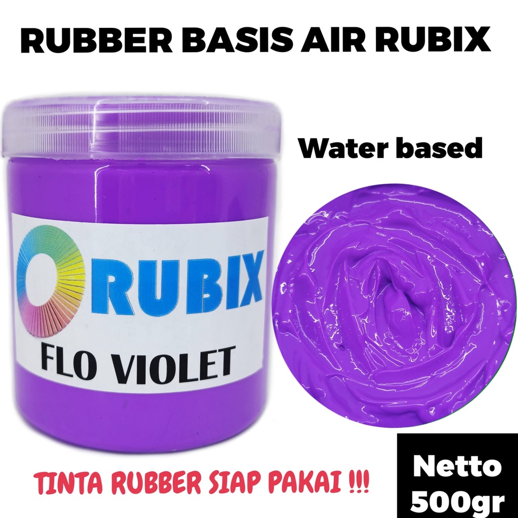 CAT SABLON RUBBER GL PASTA CAT AKRILIK WARNA FLO VIOLET 500GR