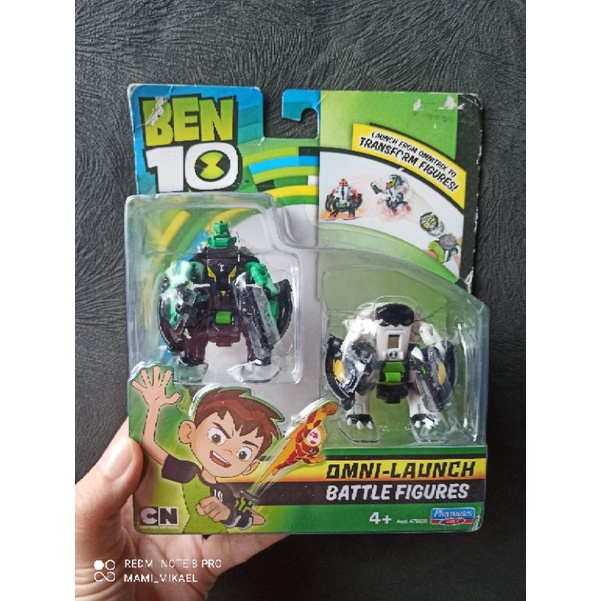 Ben 10 Ben10 Omni Launch Battle Figures Diamondhead Cannonbolt