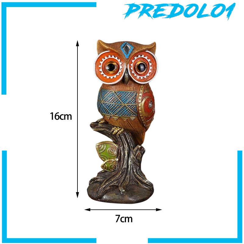 [Predolo1] Patung Burung Modern Patung Taman Kusen Teras Kamar Tidur Patung Burung Hantu Resin