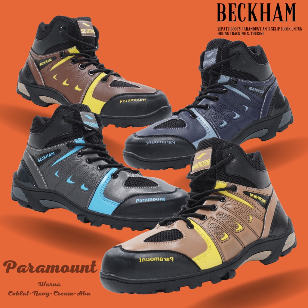 sepatu paramount hiking - sepatu gunung boot beckham- sepatu olahraga pria kerja