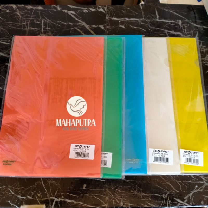 

1PAK ISI 12 MAP L uk FOLIO RETYPE MAP PLASTIK MURAH Grosir map / Map Murah