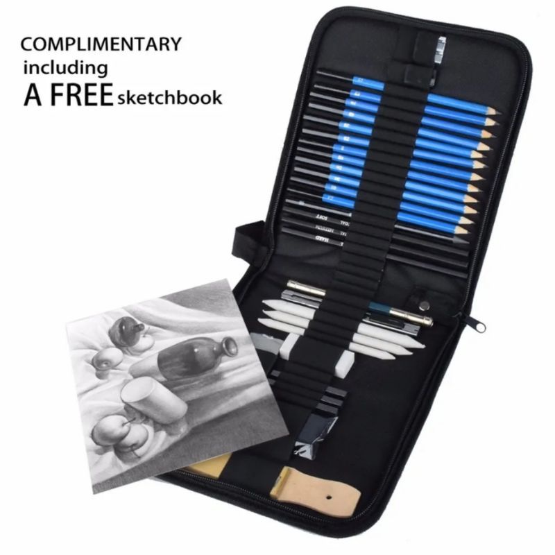

33pc/Set Pensil Arang Stick Grafit Profesional