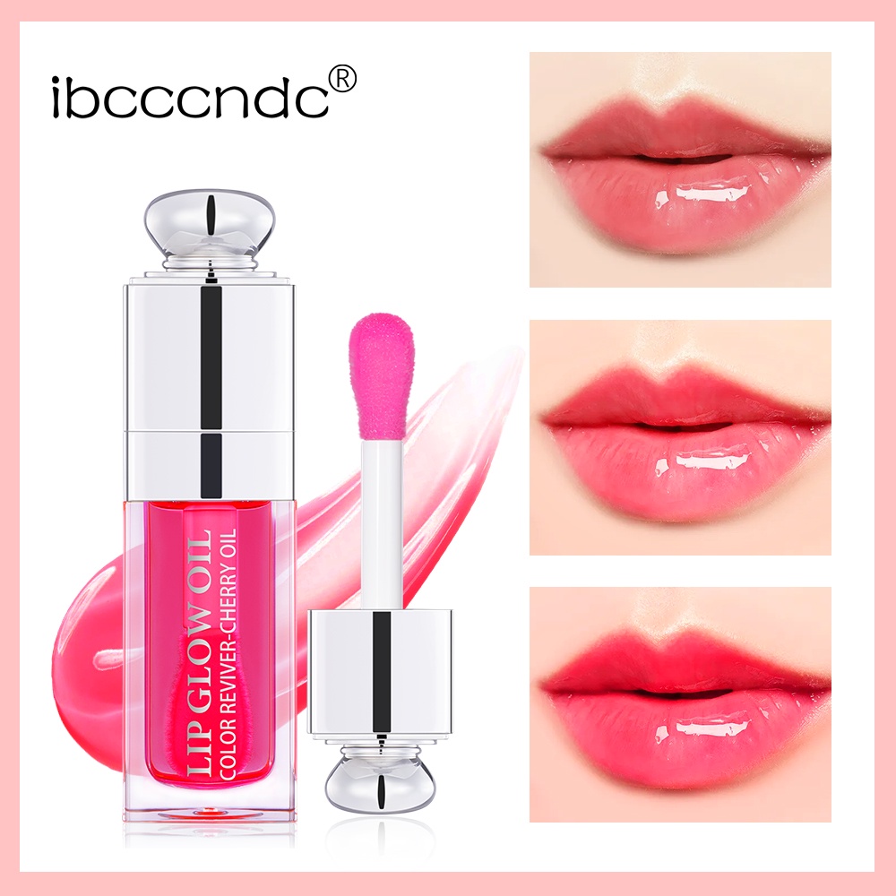 Ibcccndc Lip Oil Plumping Lip Gloss Moisturizing  Transparent Fruit Mouth Oil 5 Warna Dior Lip Tattoo