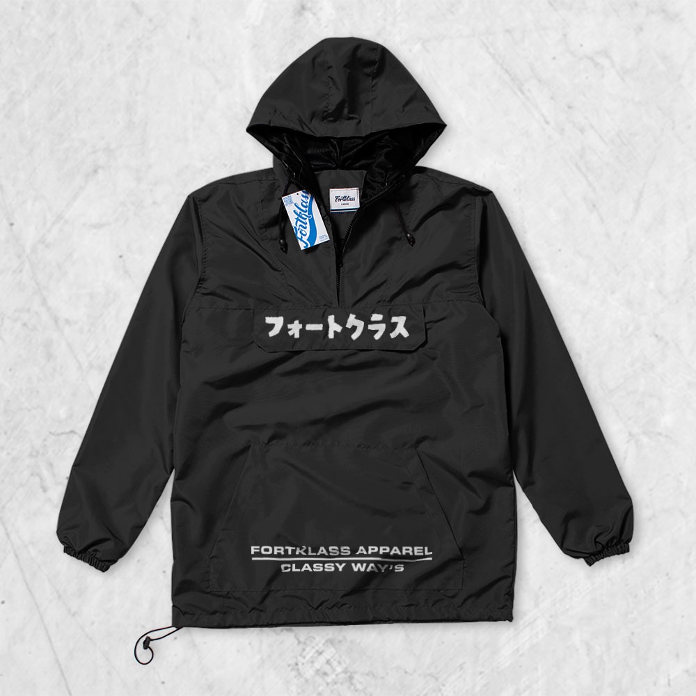 HipNop Pullover Jfont Jaket Oliver Jaket pria Lengan Panjang Water Proff