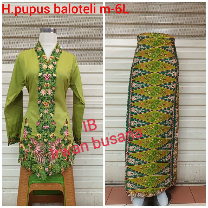 kebaya encim/stelan kebaya modern/rok encim/stelan encim lengan panjang