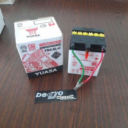 SALE aki basah battery YUASA YB2.5L-C peruntukan HONDA GL SERIES GL MAX GL PRO NSR 150