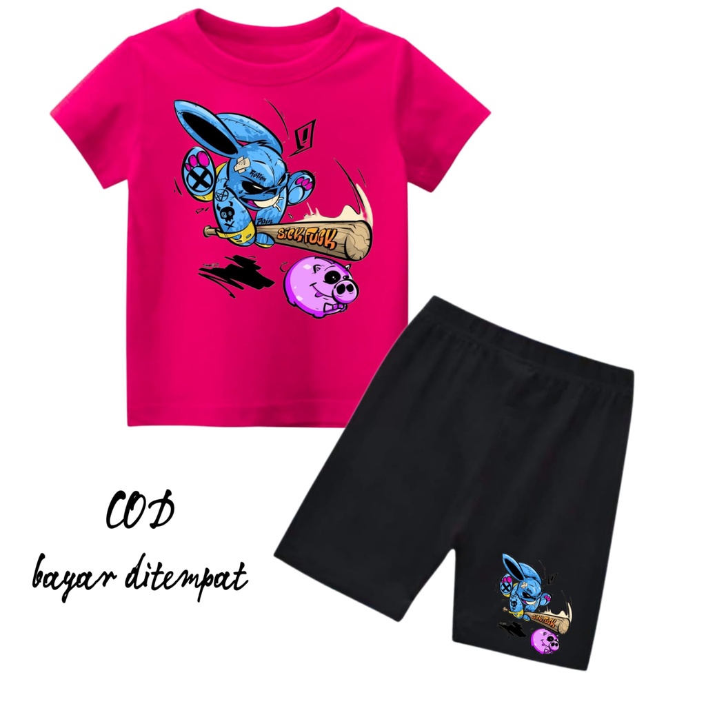 Hzl_outfit Setelan Baju Anak Sick F/ Baju Setelan Anak Anak