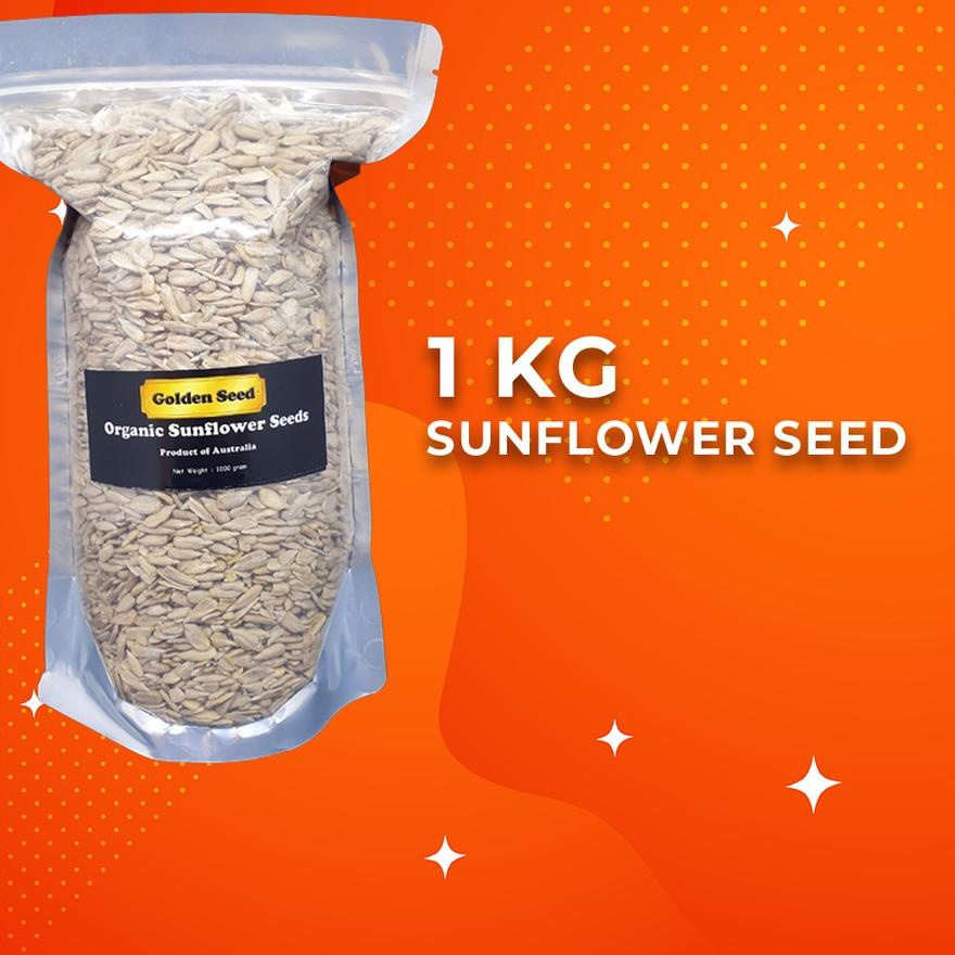 

COD | FG2 | RAW SUNFLOWER SEED 1 KG PREMIUM - BIJI BUNGA MATAHARI MENTAH TANPA KULIT 1000 gr