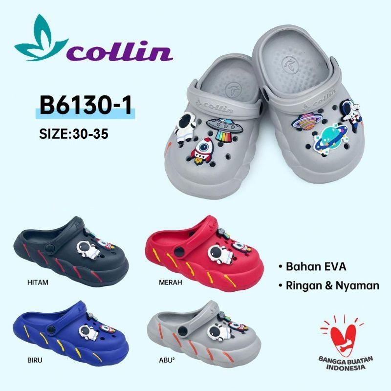 Sandal COLLIN 6130 30-35 Baim FUJI Sendal Slide Kokop Selop Laki-laki Nyaman dan Trendi