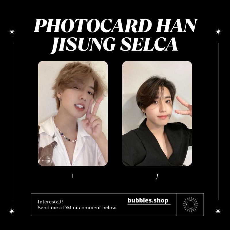 PHOTOCARD UNOFFICIAL HAN JISUNG STRAYKIDS SELCA