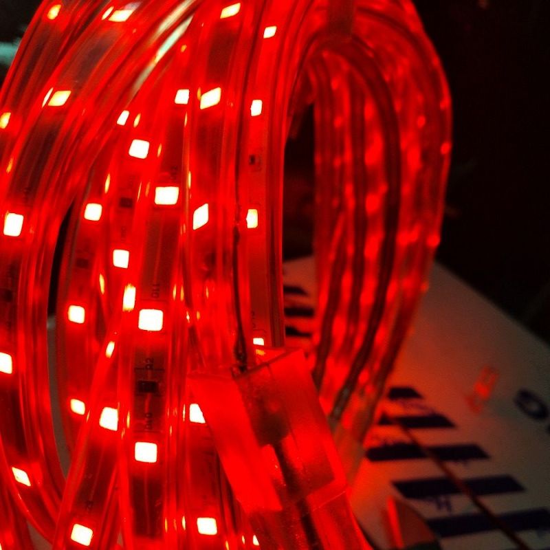 Lampu Hias Selang Led Strip 5050 / 3014 AC 220 Volt Meteran - Warna Merah