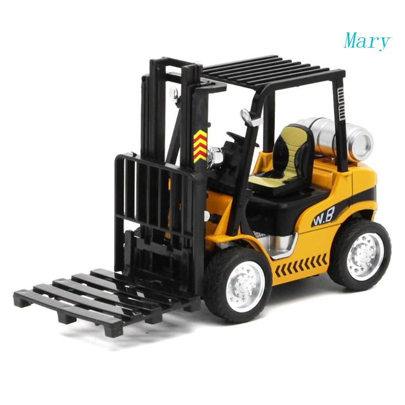 Truk Forklift Mary Dengan Suara Dan Cahaya Friction Powered Lifting Control Forklift Kendaraan Angkat Plastik Heavy Duty