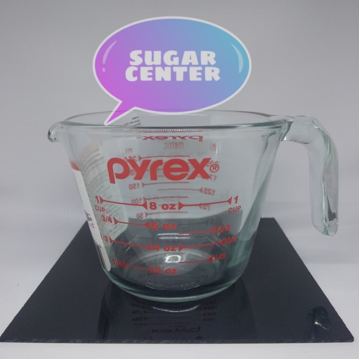 Gelas Pyrex Gelas Ukur 8 Oz/Gelas Ukur Pyrex Kapasitas 236 Ml