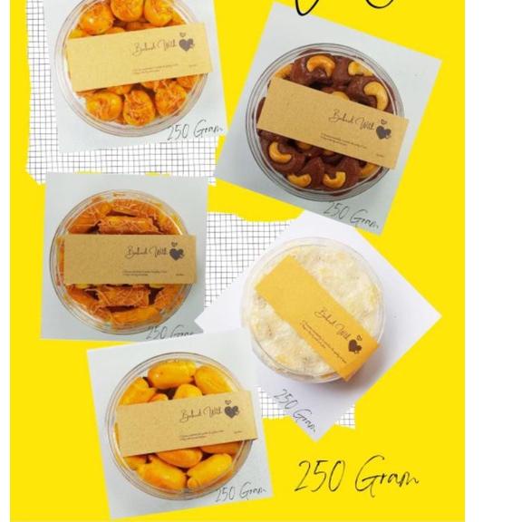 Termurah PAKET RESELLER KUE KERING MINIMAL 3 TOPLES  KEMASAN BULAT 250 GRAM KUE LEBARAN 