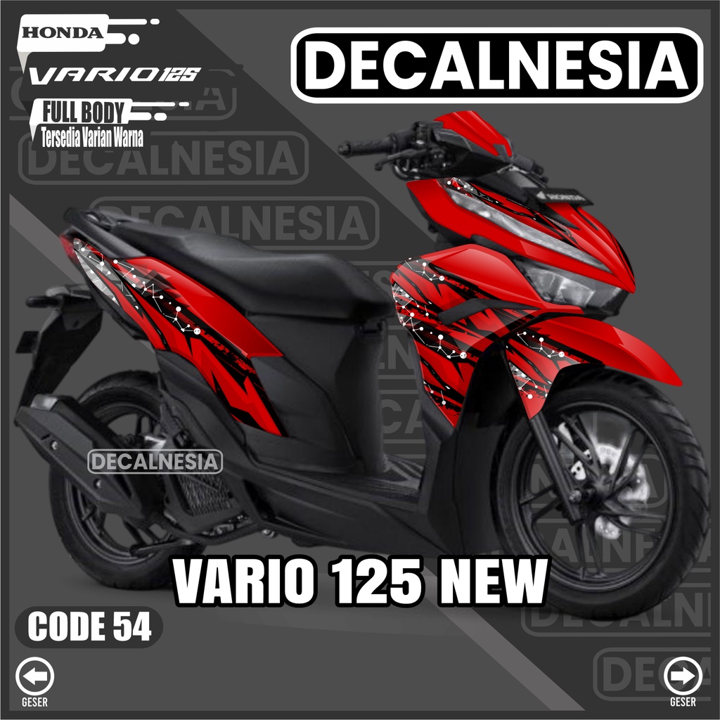 Decalnesia Stiker Motor Vario 125 New 2023 Full Body Decal Sticker 2022 CBS ISS SP Honda Variasi Mod