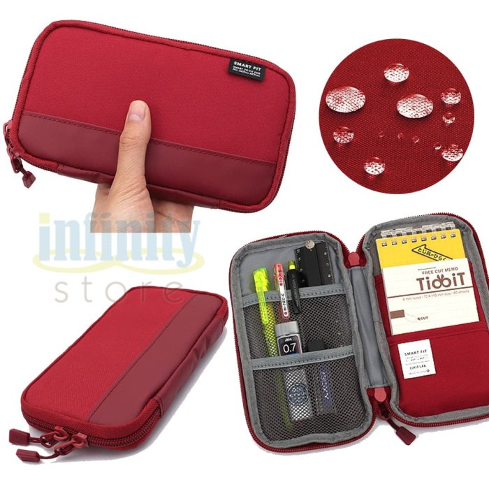 

Terlaris ✨ -Ready Stock Lihit Labs Compact Pen Case, Smart Fit - Tempat pensil - Hitam- 2.1.23