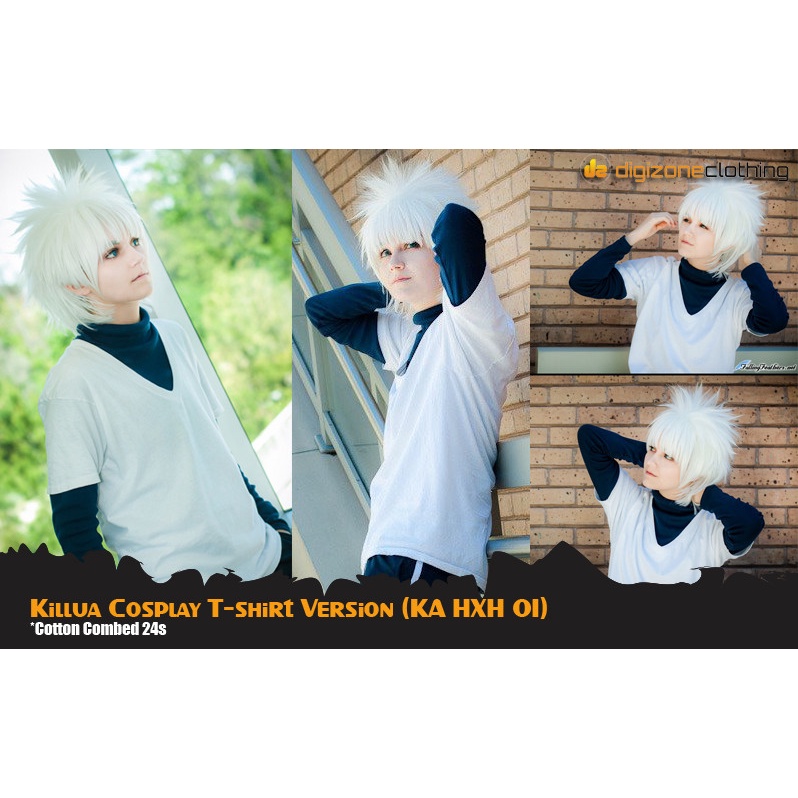 Kaos Anime Hunter X Hunter Killua Zoldyck Cosplay Casual KA HXH 01