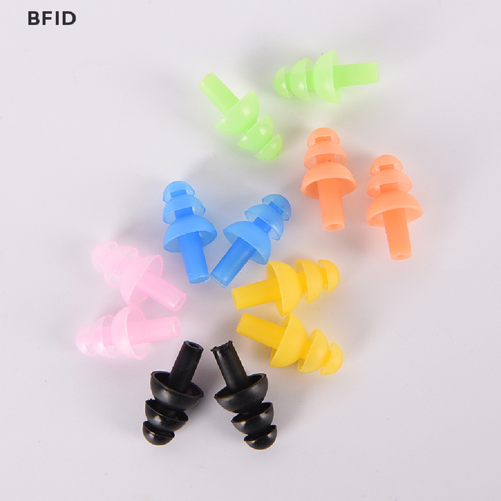 [BFID] Penyumbat Telinga Silikon Lembut Reusable Ear Plugs Sleep Swimming Work Noise reduction [ID]