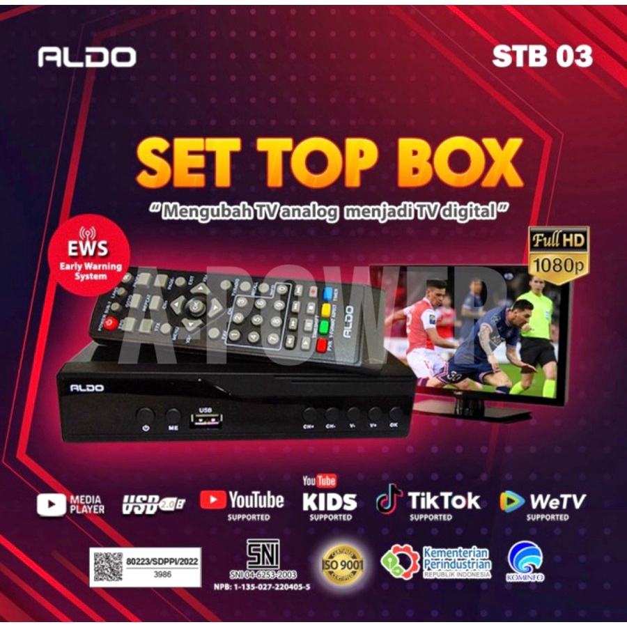 Aldo - Receiver TV Digital / Set Top Box (STB)