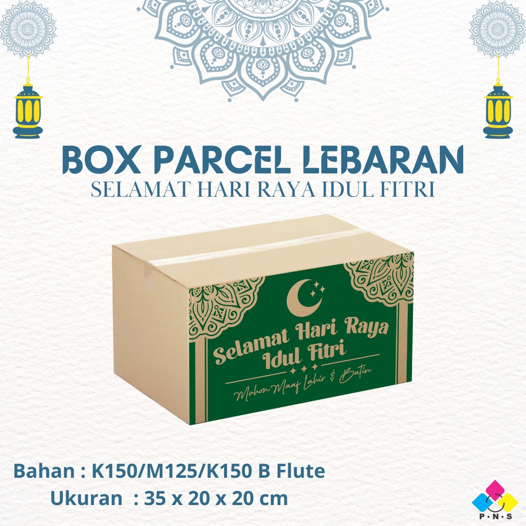 

KARDUS LEBARAN/BOX PARCEL/DUS HARI RAYA IDUL FITRI 35 x 20 x 20 CM