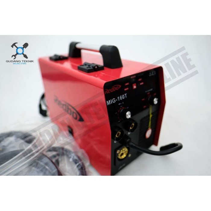 Mesin Las IGBT MIG 160T REDBO / Welding Machine Mesin Las CO Flux Core MIG Tanpa Gas CO2 160T REDBO