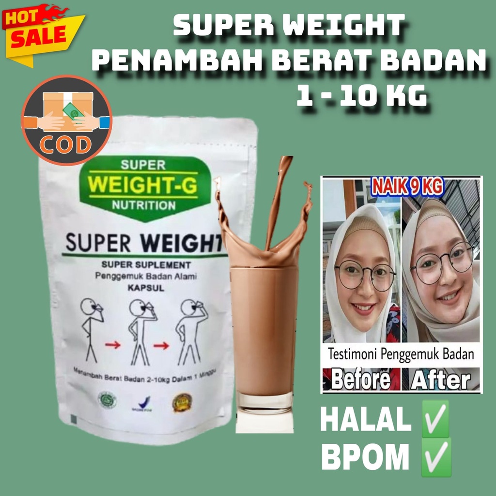TERLARIS  SUPER WEIGHT GAIN KAPSUL OBAT PENGGEMUK BADAN TERBUKTI MENAMBAH BERAT BADAN WEIGHT