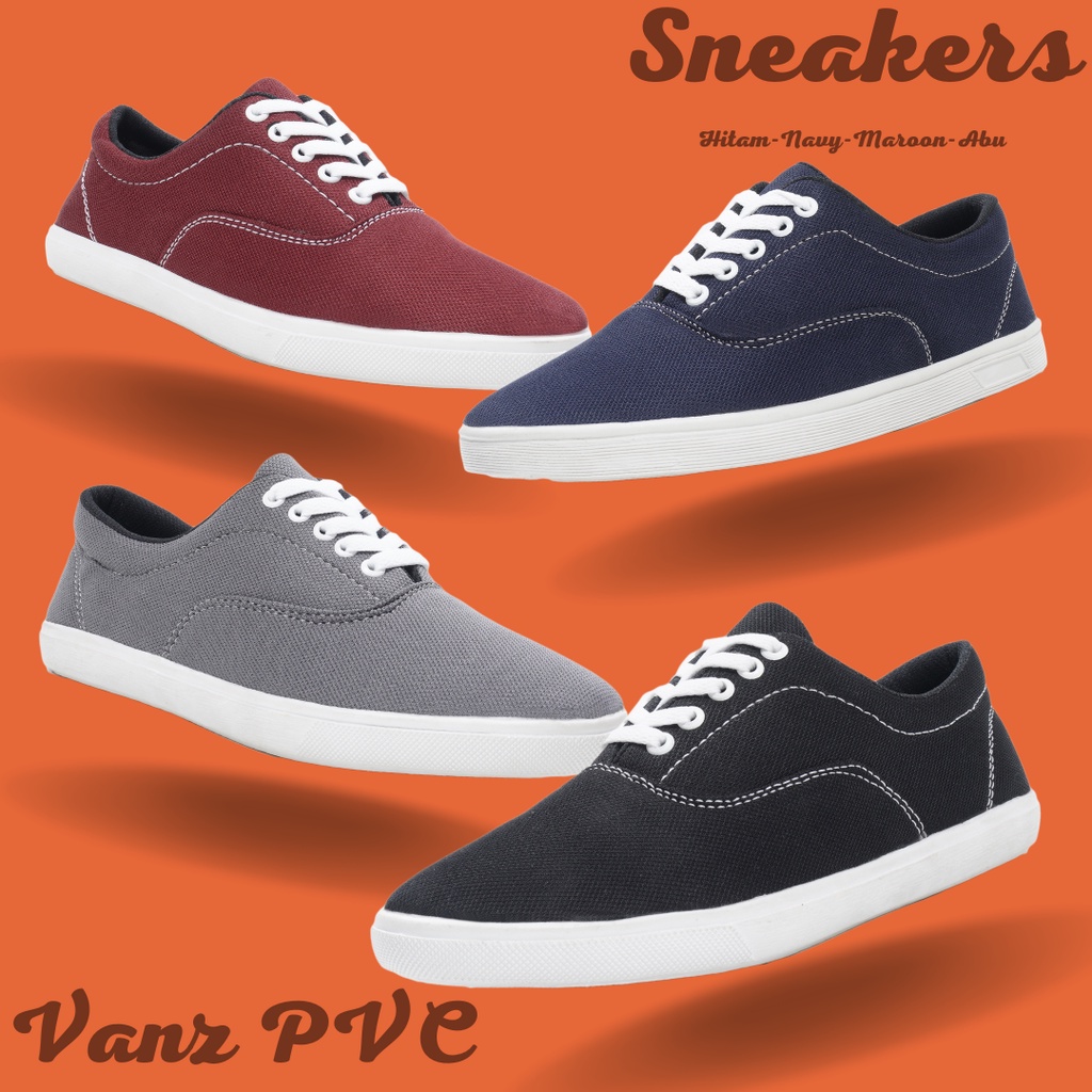 Sepatu Sekolah Sneakers Sepatu Era Authentic PVC Tali Pria dan Wanita