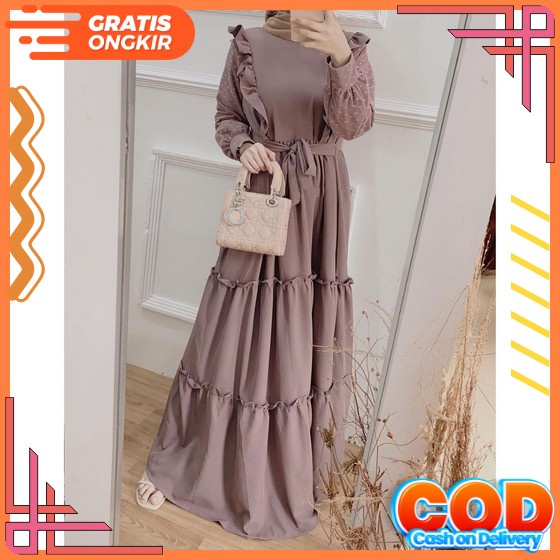 Bisa Cod'Venya Dress / Baju Gamis 2022 Model Baru / Gamis Wanita Dewasa / Gamis Ibu Ibu / Baju Musli