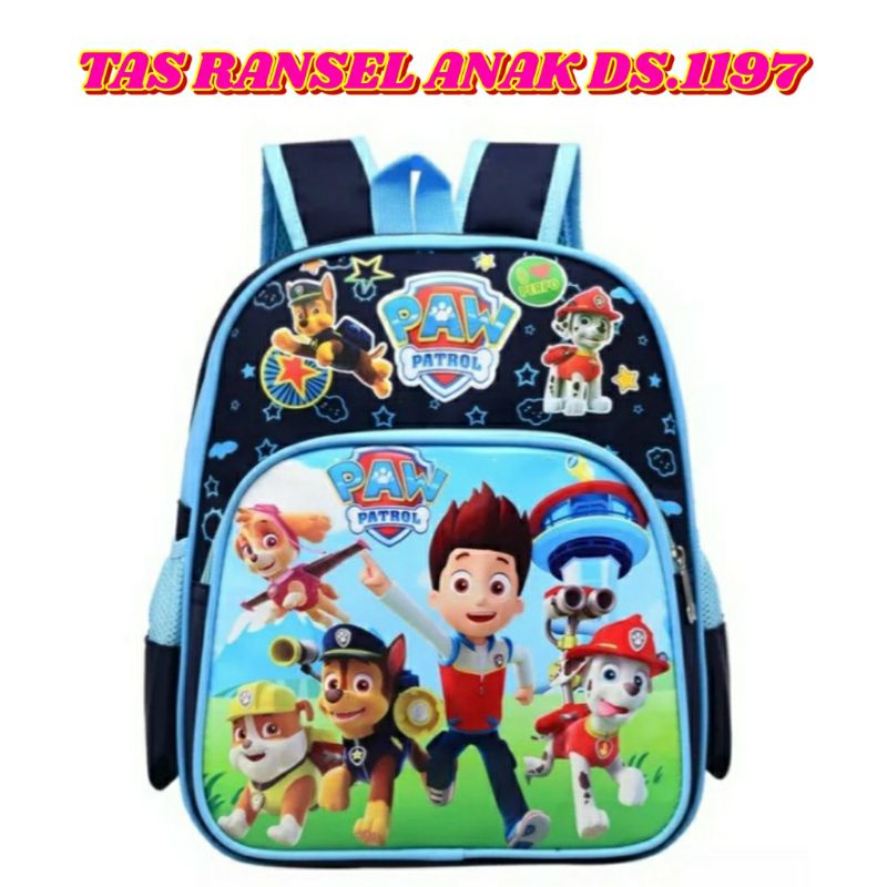 dem_sare / DS1197 PAW TAS ANAK RANSEL KECIL BACKPACK SEKOLAH TK KARTUN LUCU PAUD TK SD TAS RANSEL MIN