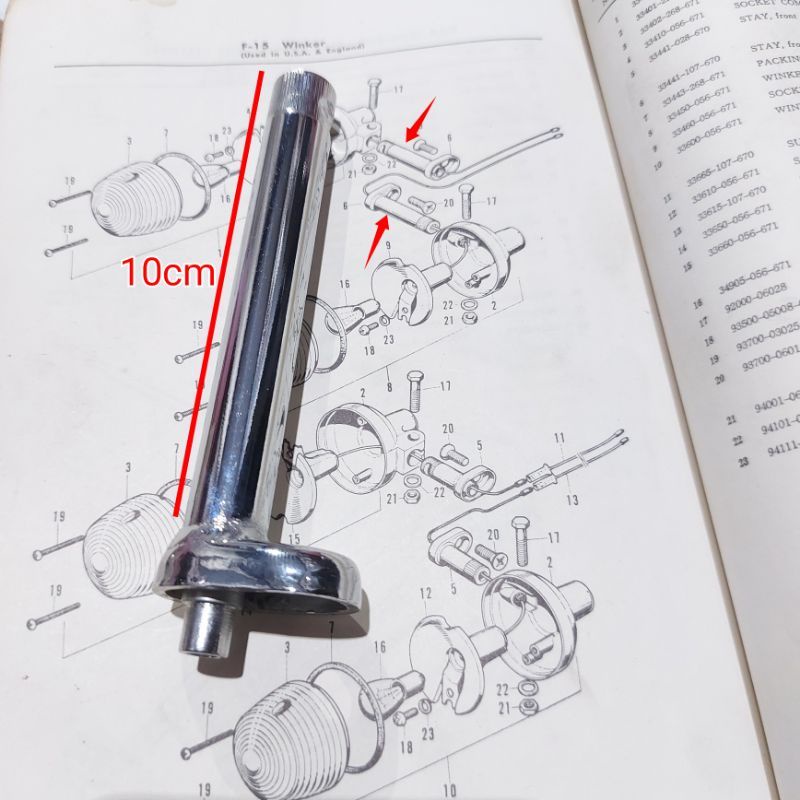 Stik Sein Lampu Sen Honda CB 750 450 200 175 Twin CB 100 CB 125 S90
