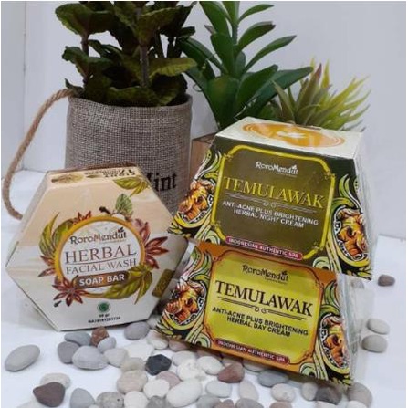 ^ KYRA ^ Roro Mendut Paket Starter Temulawak Day Cream Night Cream Soap Bar Skincare Skin Care