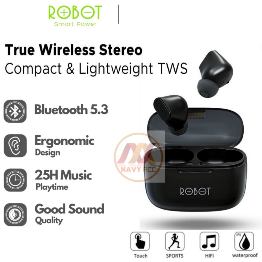 NA - Headset Earbuds Bluetooth 5.0 TWS Robot Waterproof Earphone T20