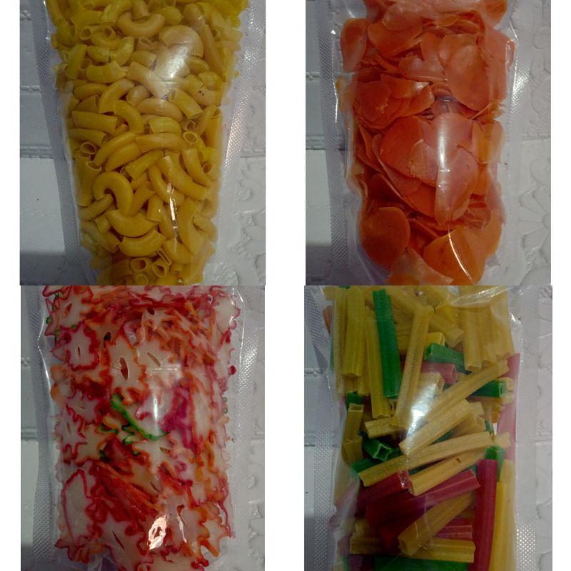 

Aneka kerupuk seblak mentah