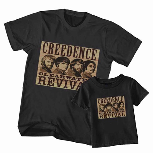 Kaos CCR Band Creedence Clearwater Revival Tshirt Couple Dewasa & Anak 1 S/D 12 Tahun
