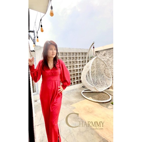 727 Longdress Bludru Metalic Baju Kondangan Sexy