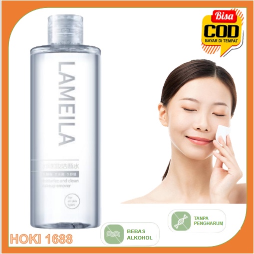 Lameila Make Up Remover Pembersih Make Up Wajah Dan Bibir Cairan Penghapus Riasan 300ML HK3027