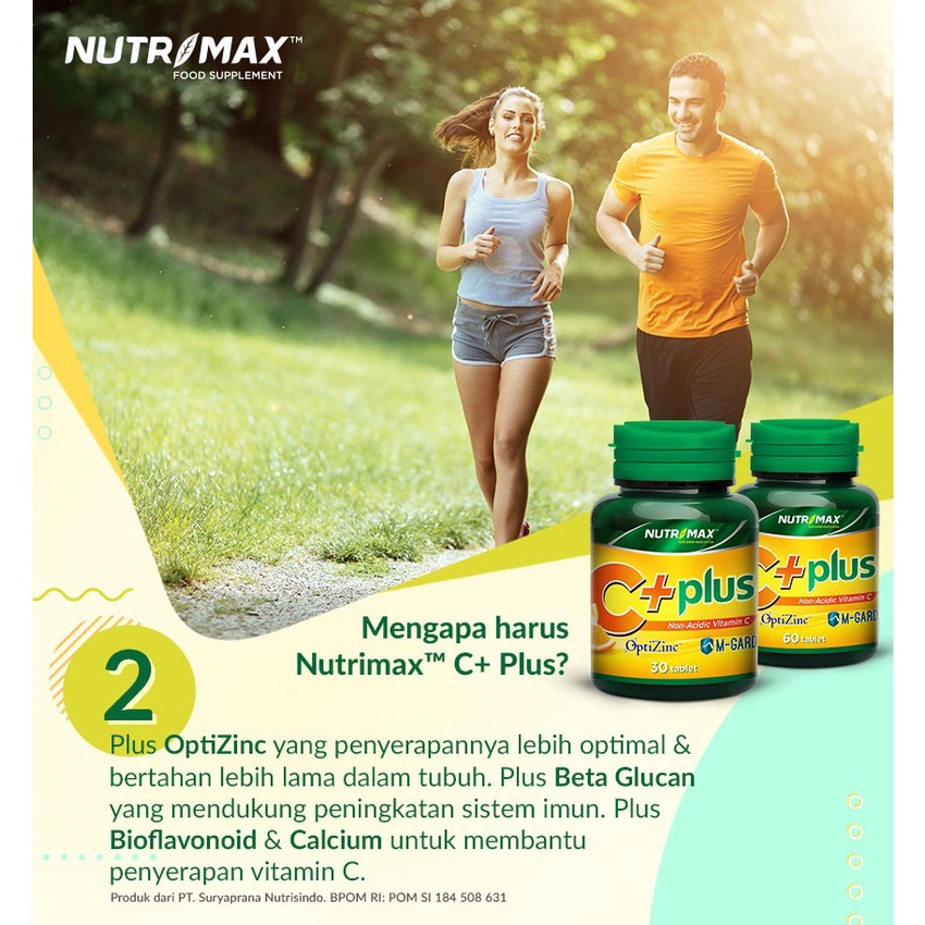 Nutrimax C+ Plus - Vitamin C Menjaga Daya Tahan Tubuh