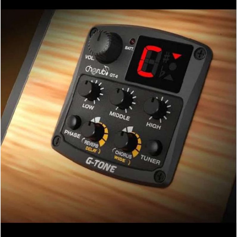 pre amp gitar akustik gt6 gt-6 Preamp Equalizer Cherub G-Tone gt 6 Best Seller
