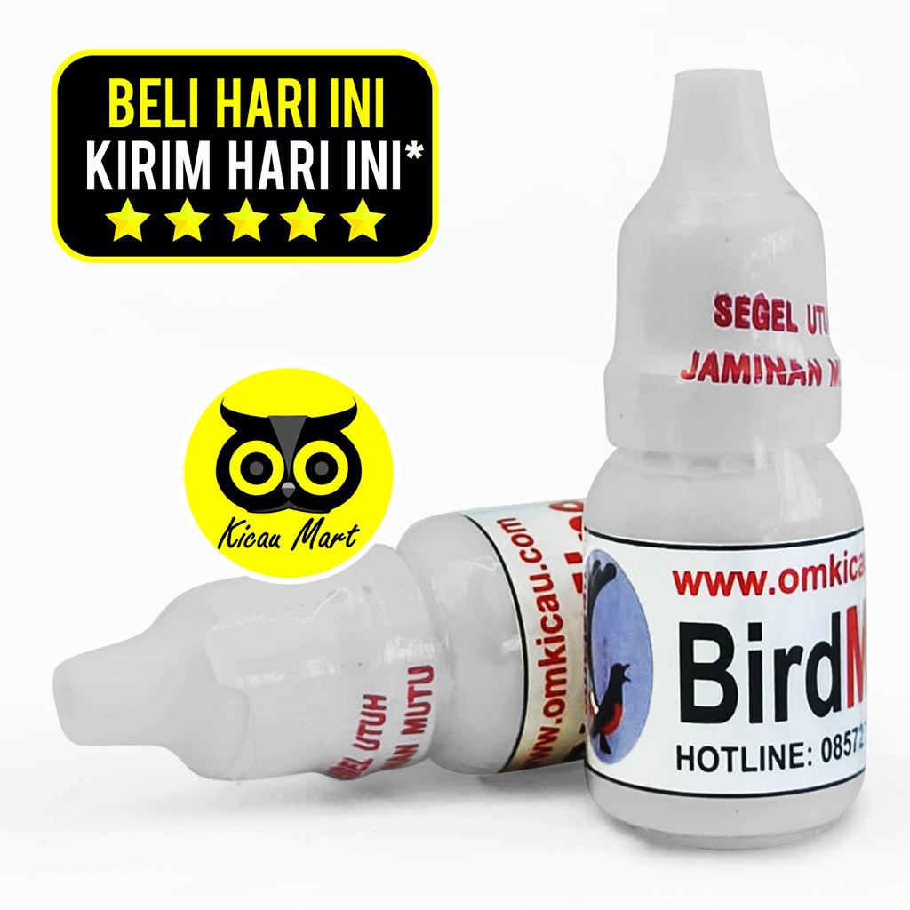 OBAT BURUNG BIRD MINERAL CAIR TETES OM KICAU ATASI LUMPUH TETELO KEPALA BERPUTAR PIYIK CACAT VBMICOK