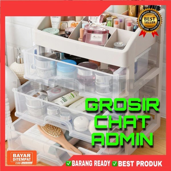 [RPA] RAK DOMI KOSMETIK 3 SUSUN TEMPAT KOSMETIK MAKE UP STORAGE ORGANIZER