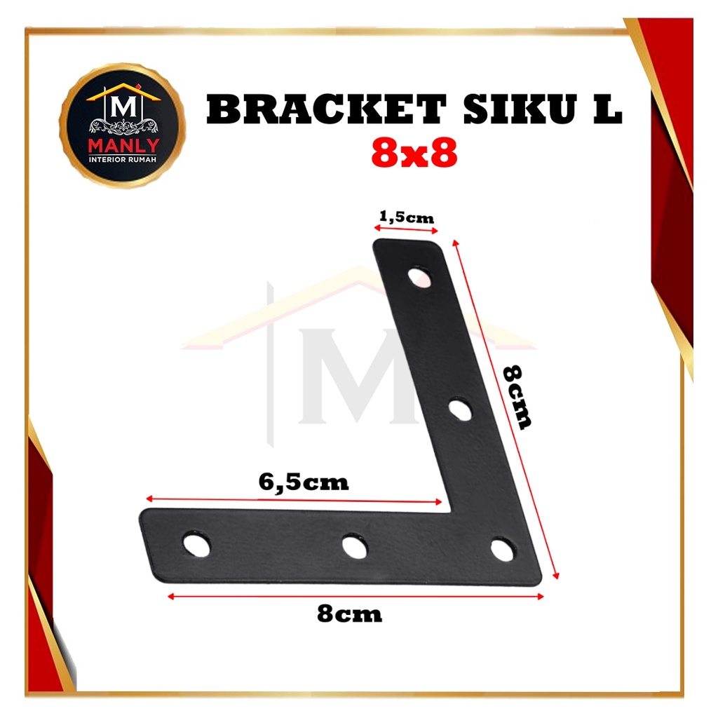 Frame Siku L Segitiga Stainless / Konektor Connector sambungan rata 4 x 4, 6 x 6, 8 x 8