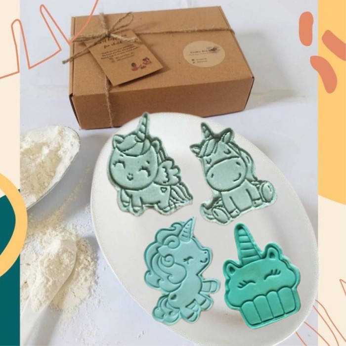 

Terlaris ✨ - cookies kit diy Unicorn 2 | Diy cookies kit hampers godiebag ultah 2.1.23