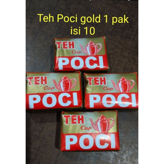 

Teh Poci Gold 1pak isi 10 Teh asli produksi Tegal