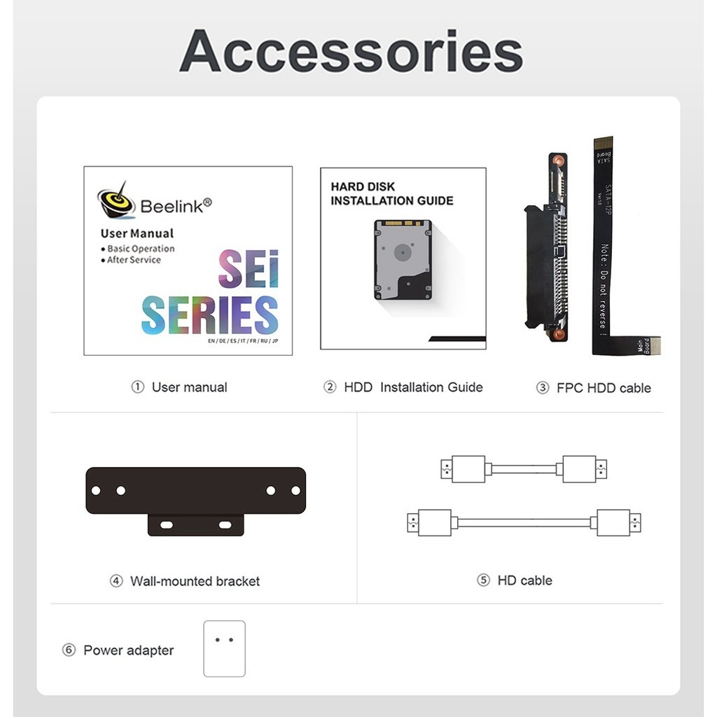 AKN88 - BEELINK SEi 8th Gen Mini PC - 16GB RAM 512GB SSD - Intel i5-8259U