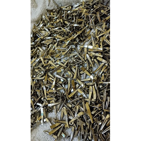 Promo Jepit Rambut 10 biji/jepit buaya acesoris silver uk 4 cm/kain stoking bahan bunga stocking