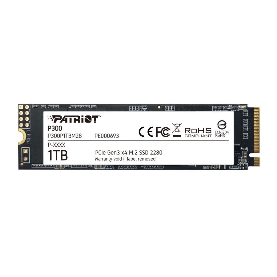 PATRIOT SSD 1TB P300 2280 M.2 NVMe PCIe Gen 3x4 - 1TB