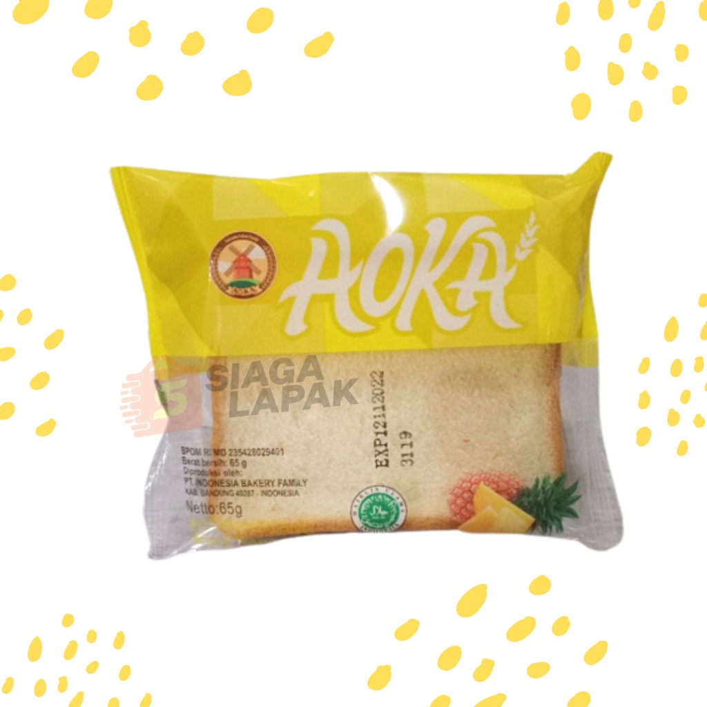 Roti Panggang Aoka Gulung Rasa 65gr