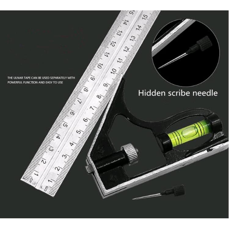 

Yukido Penggaris Tukang Siku Mistar Multifungsi Ada Waterpass 30Cm - Perlengkapan Rumah